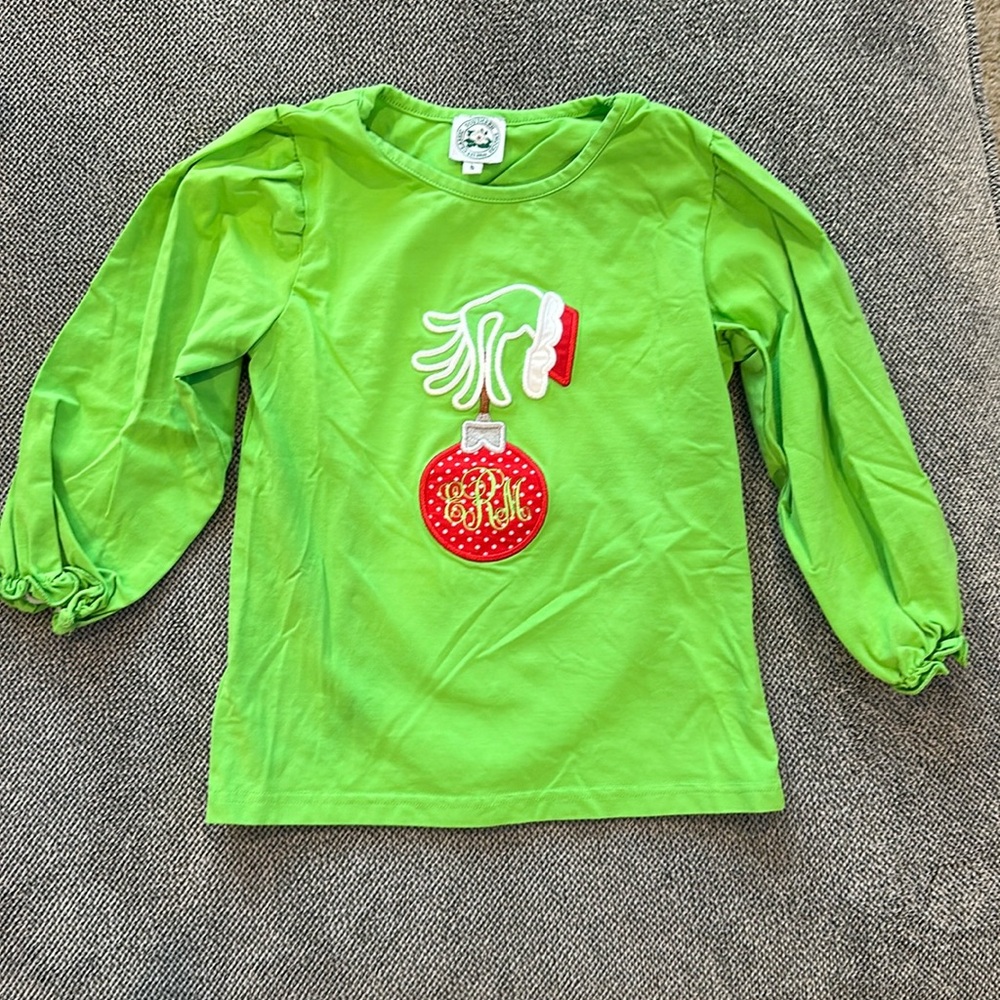 Grinch Monogrammed Shirt 5T ERM